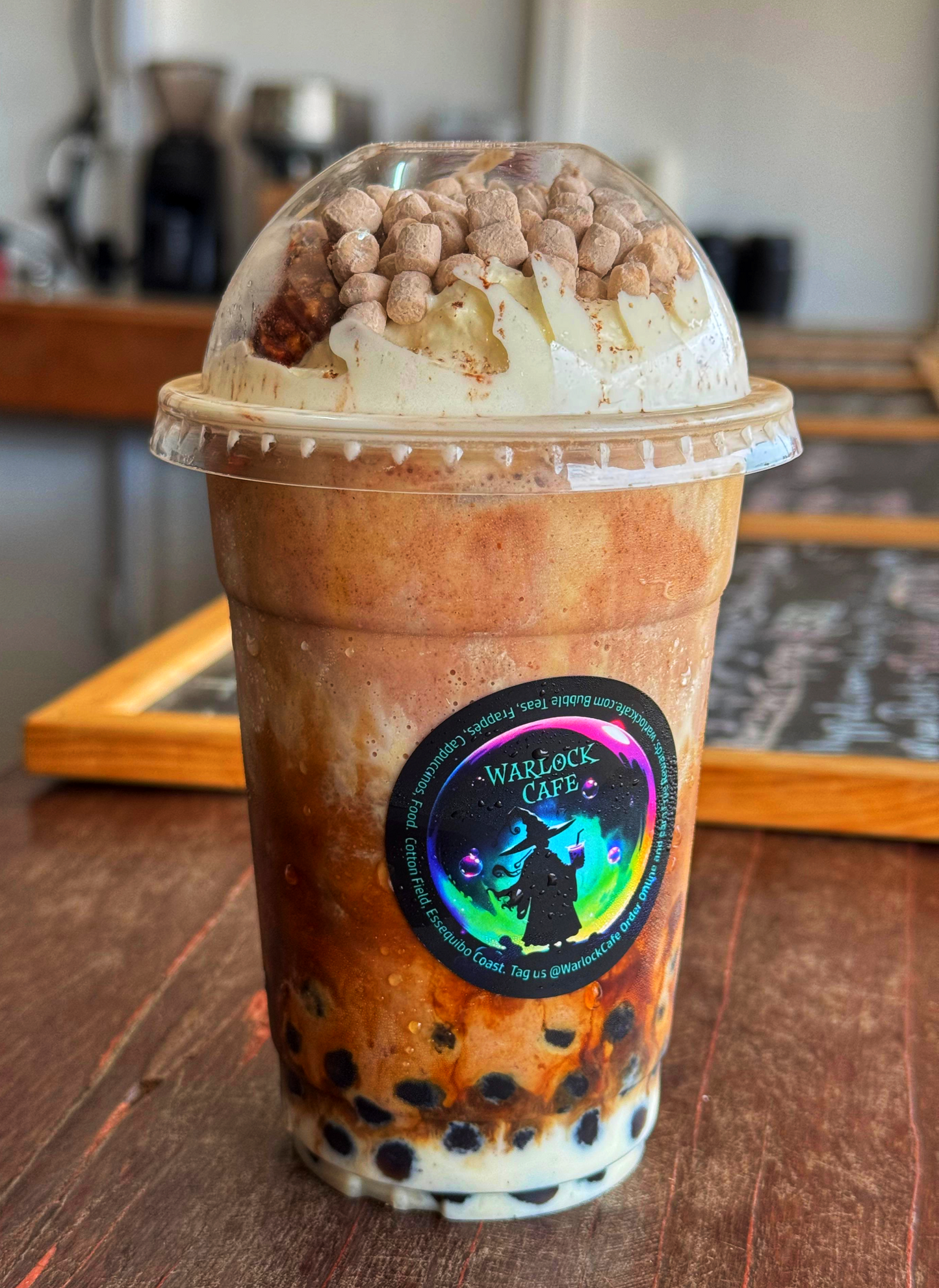Bubble Hazelnut Chocolate Cappuccino Warlocano