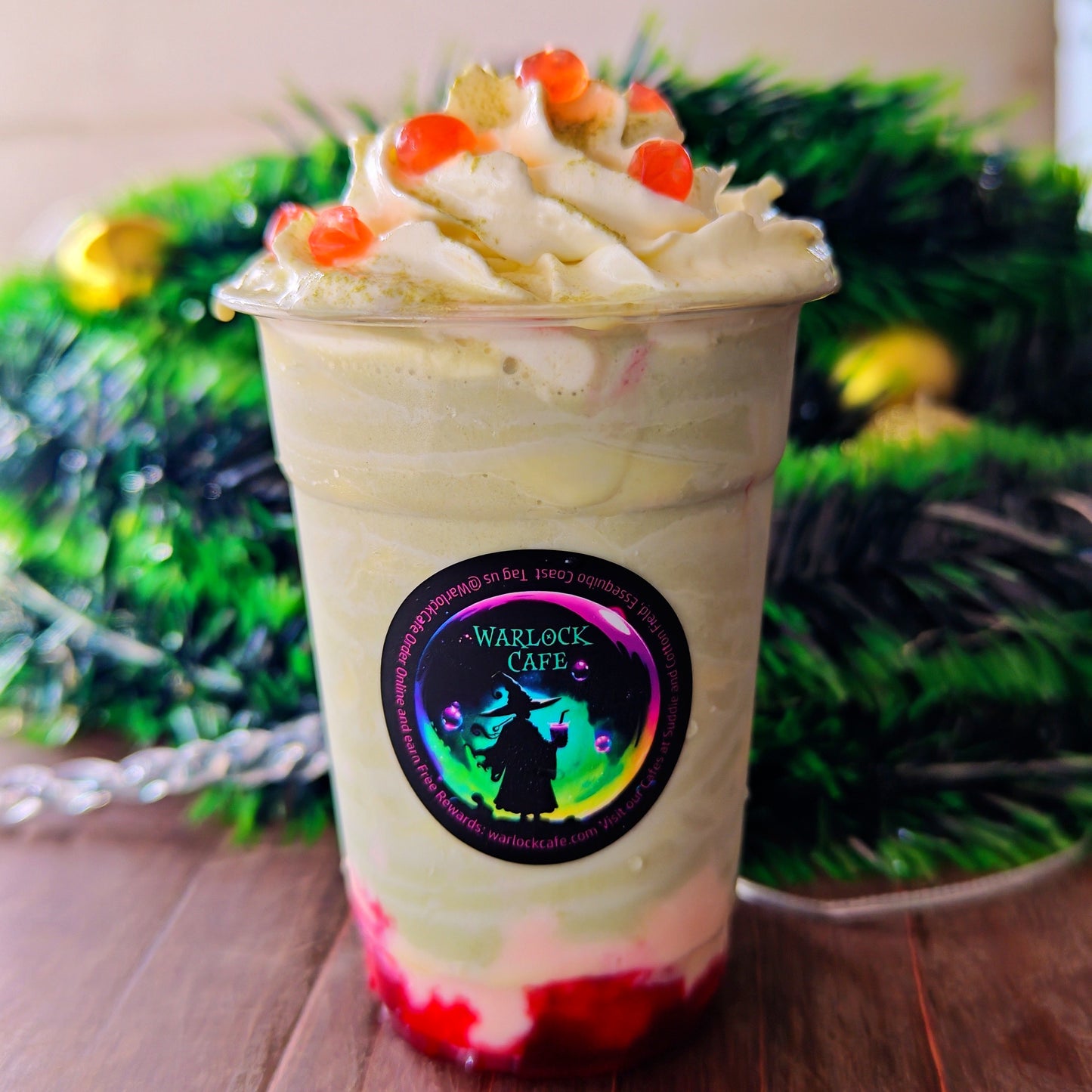 Strawberry Matcha Frappe