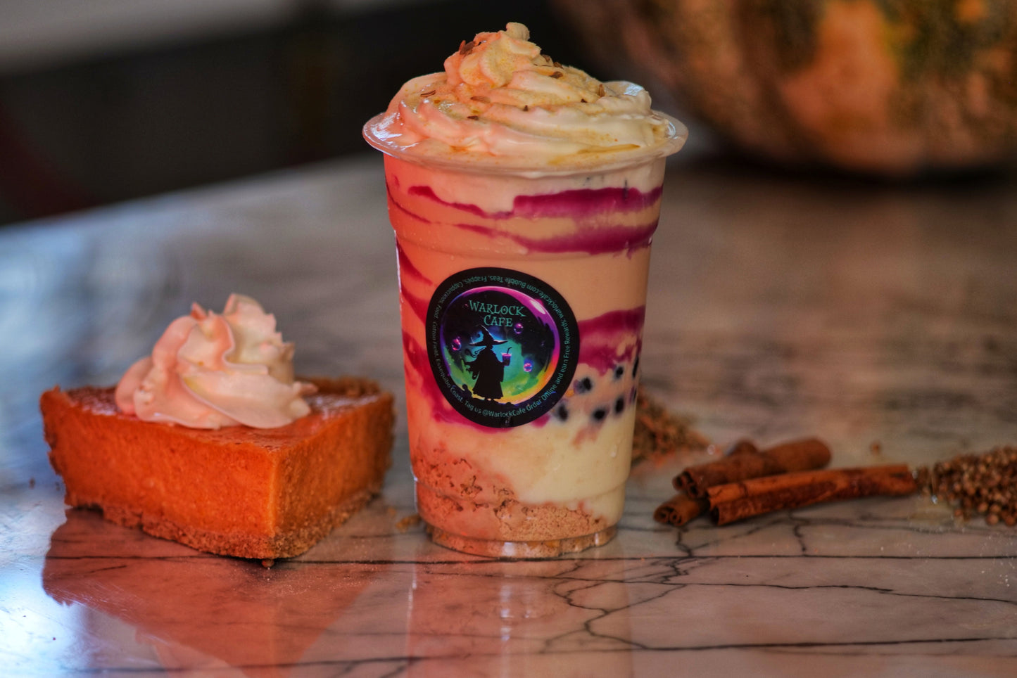 Pumpkin Pie Warlock Milk Tea