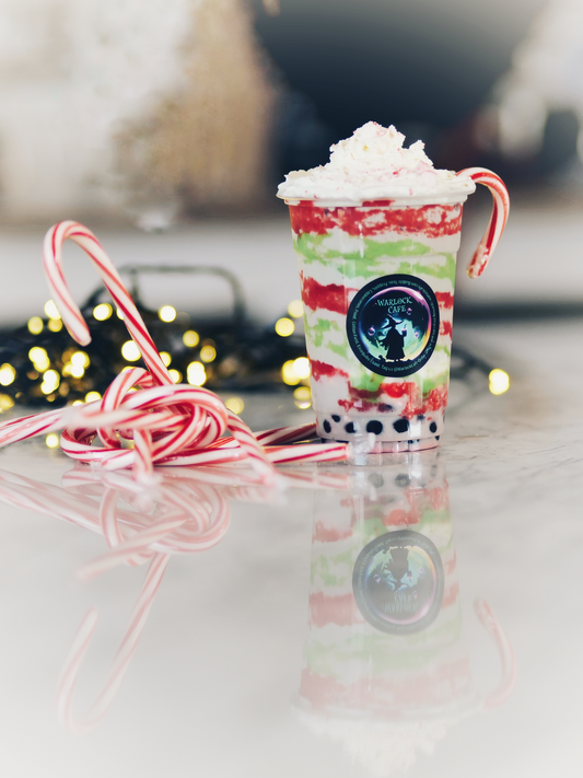 Candy Cane Warlock Milk Tea